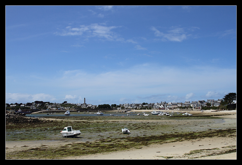 Marée basse sur l'ile